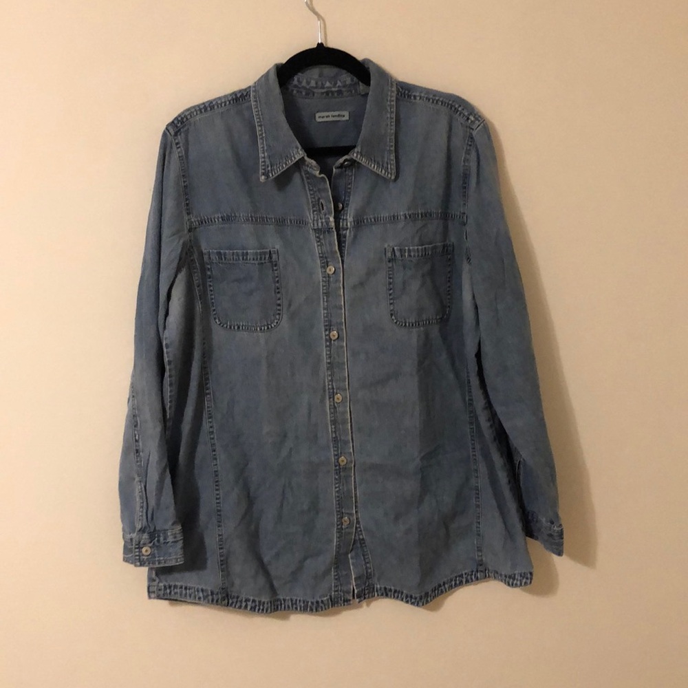 long sleeve denim shirt